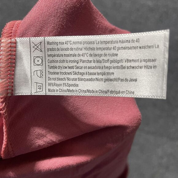 Swomog Nightgown Womens Large Pink Button Front Sleep Shirt Short Sleeve Pajama - Picture 9 of 9